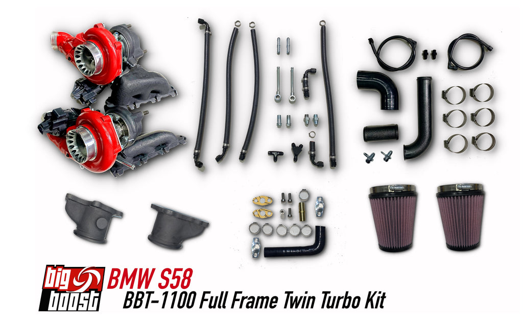 BigBoost S58 Full Frame Twin Turbo Kit BBT1000 – BigBoost Turbo